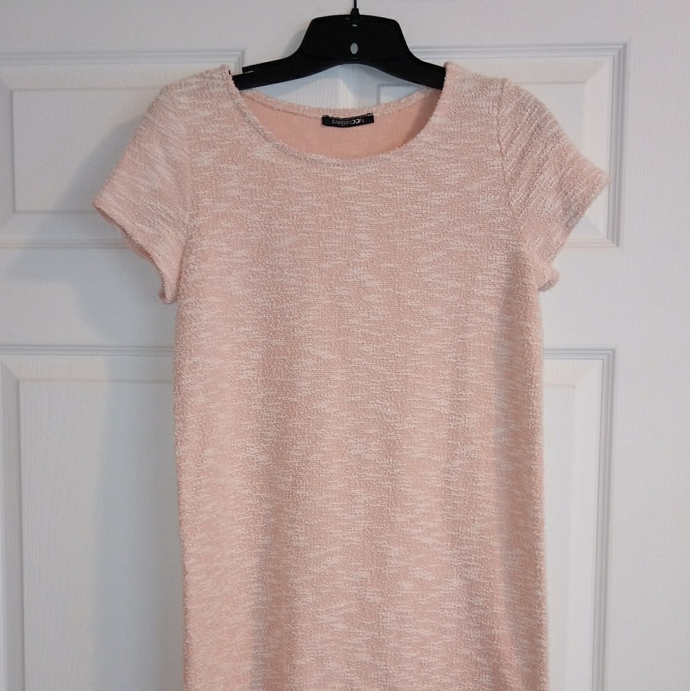 Textured T-shirt dress